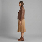 Women's Brown Leather Jacket