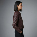 Women's Brown Leather Jacket