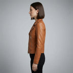 Women's Brown Leather Jacket