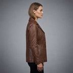 Women's Brown Leather Jacket