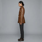 Women's Brown Leather Jacket