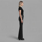 Women's Black Leather Pant