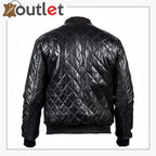 Street Style Leder Bomberjacke Herren
