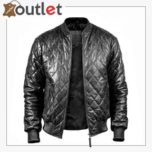 Load image into Gallery viewer, Street Style Leather Bomber Jacket Mens
