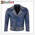 Nietennietenleder-Bikerjacke