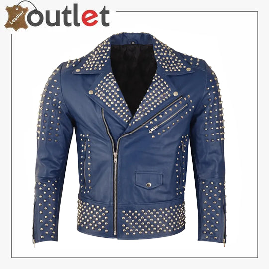 Nietennietenleder-Bikerjacke