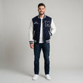 Shop Navy Signature Varsity Jacket