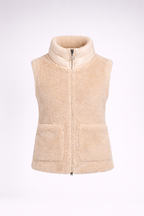 Women's Beige Teddy Shearling Jacket