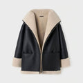 Damen B3 RAF Schaffell Piloten Shearling Lederjacke
