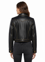 Load image into Gallery viewer, Commander Brown B-3 Leather Flight Jacket – Shearling Bomber Coat
