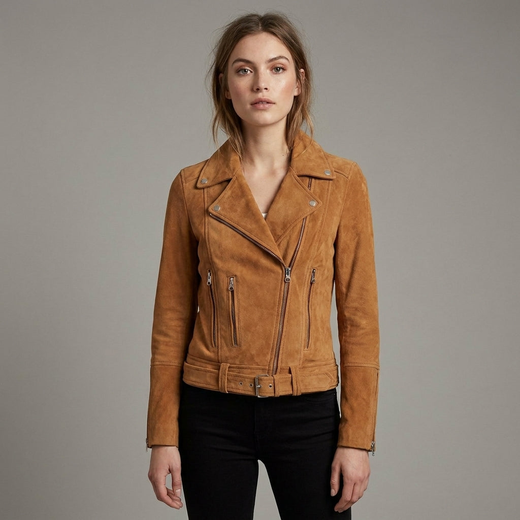 Women's Suede Leather Jacket