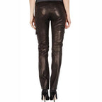 Damen-Lederhose Urbane Haute Schwarz
