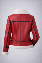 Women's Festive Shearling Aviator Jacket