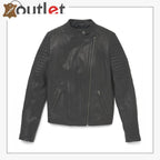 Damen HD Reservoir Moto Lederjacke