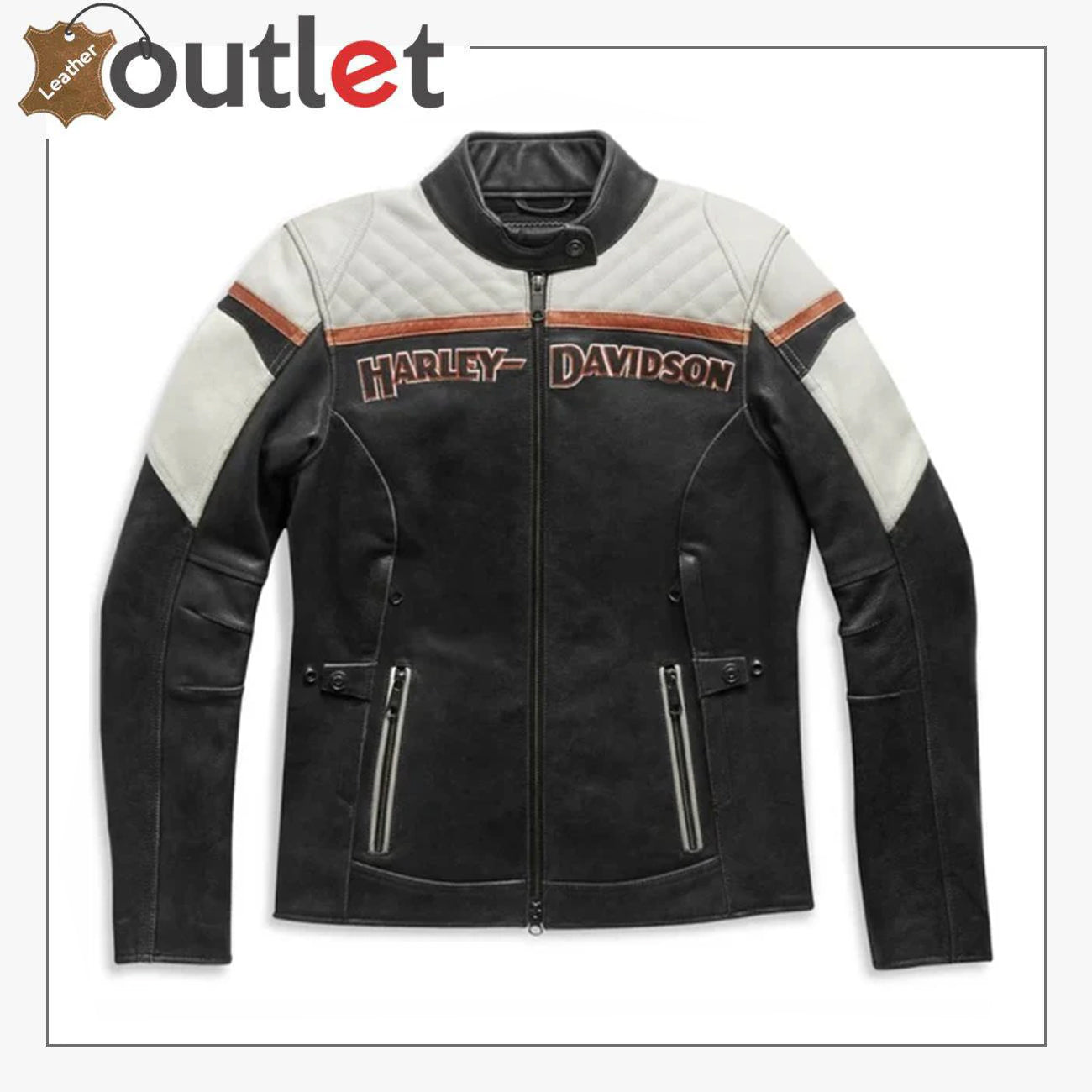 Damen H D Triple Vent Miss Enthusiast II Lederjacke