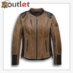 Damen H D Triple Vent System Gallun Lederjacke