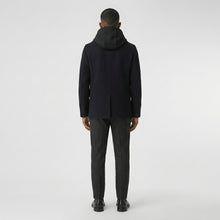 Laden Sie das Bild in den Galerie-Viewer, Men’s Dark Blue Wool Navy Peacoat – Classic Double Breasted Winter Coat

