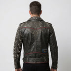 Multi Studs Hand Stitched Punk Jacket