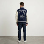 Men's Navy Blue Varsity Jacket