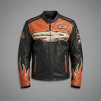 Harley Davidson Screamin Eagle Vintage Racing Lederjacke