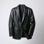 Men’s Premium Lambskin Leather Blazer – Classic Tailored Sport Coat