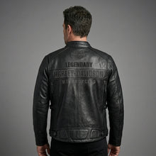 Laden Sie das Bild in den Galerie-Viewer, Harley Davidson Votary Motorrad Leder Bikerjacke
