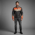 Harley Davidson Screamin Eagle Vintage Racing Lederjacke