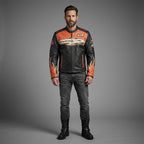 Harley Davidson Screamin Eagle Vintage Racing Lederjacke