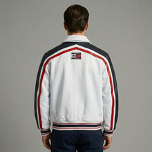 Load image into Gallery viewer, Men’s Real Leather Sport Bomber Jacket – Moto Streetwear Style
