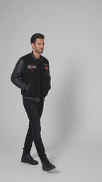 Harley-Davidson V-Twin Varsity Lederjacke für Herren