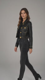 Commander Brown B-3 Leather Flight Jacket – Shearling Bomber Coat