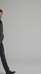 Leder Fliegerjacke Metropolitan Holzkohlegrau – Aviator-Stil