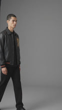 Load and play video in Gallery viewer, Urban Elite Leather Varsity Jacket – Premium Real Leather Letterman

