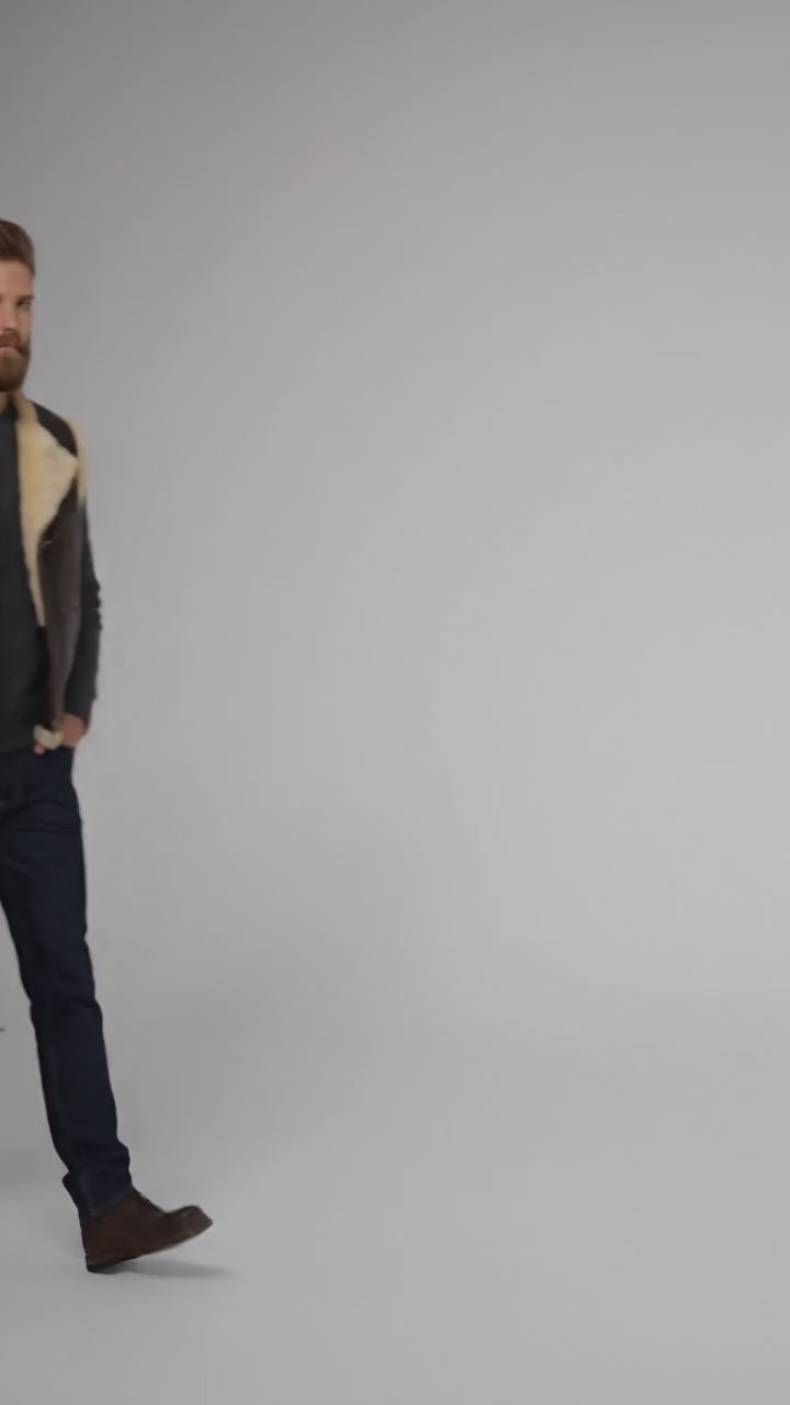 Aero Outlaw Shearling Leather Vest – Classic Biker Style