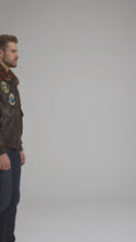 Load and play video in Gallery viewer, Men’s Classic A2 Flight Leather Jacket
