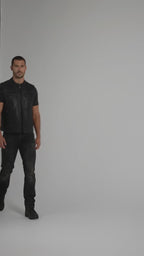 Men’s Passing Link Leather Motorcycle Vest – Classic Rider Edition