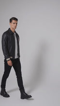 Load and play video in Gallery viewer, Distressed Leather Moto Jacket – Vintage Heritage Edition
