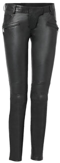 Damenhose aus schwarzem Lammleder