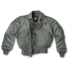 Load image into Gallery viewer, Sage Green A-2 Flight Jacket Leather Outlet
