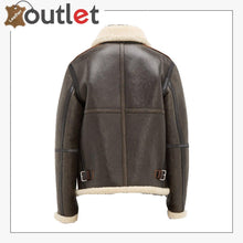 Load image into Gallery viewer, Men Dark Brown Shearling Jacket
