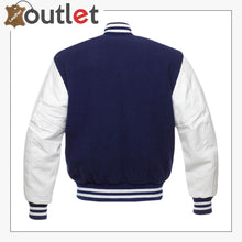 Load image into Gallery viewer, Oxford Blue Varsity Jacket
