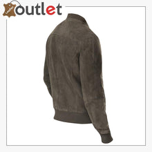 Load image into Gallery viewer, Men Ash Grey Bomber Jacket
