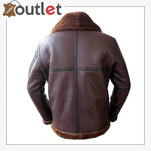 Load image into Gallery viewer, Men Aviator Bomber Leather Jacket
