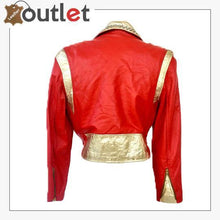 Load image into Gallery viewer, Studded Crystal Embellished Vintage Leather Jacket
