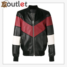 Load image into Gallery viewer, Men Chevron Stripe Bomber Jacket
