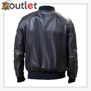  Men Black Bomber Jacket