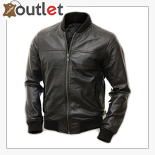 Load image into Gallery viewer, Men Pitch Black Bomber Jacket
