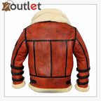 Aviator Sheepskin RAF Mens B3 Bomber Leather Jacket - Leather Outlet