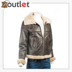 B3 Bomber Sheepskin Women Leather Jacket