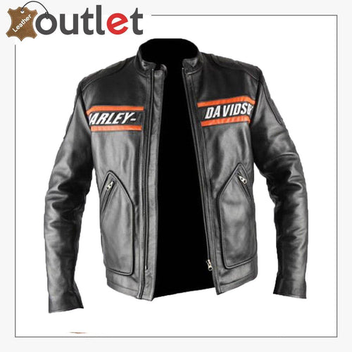 Bill Goldberg wwe Harley Davidson Classic Motorcycle Leather Jacket